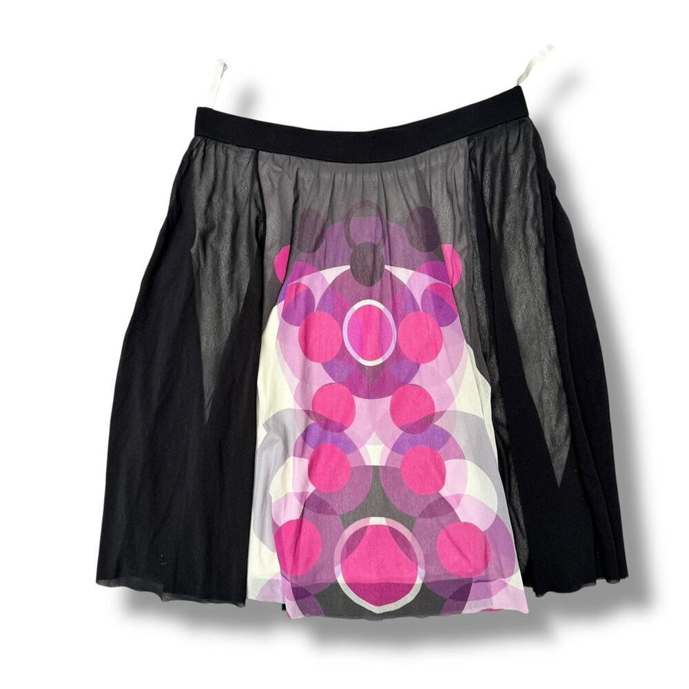 Vivienne Tam Abstract Mesh Skirt